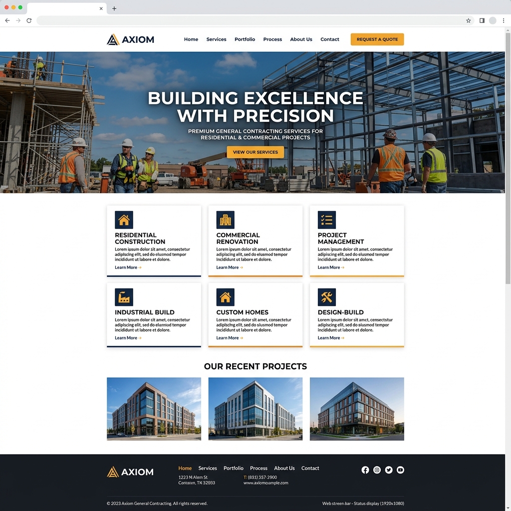 General Contractor Website