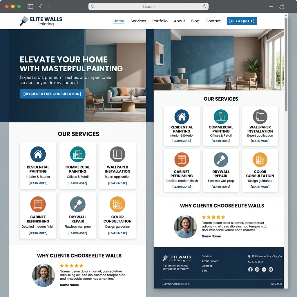 Painting Contractor Website