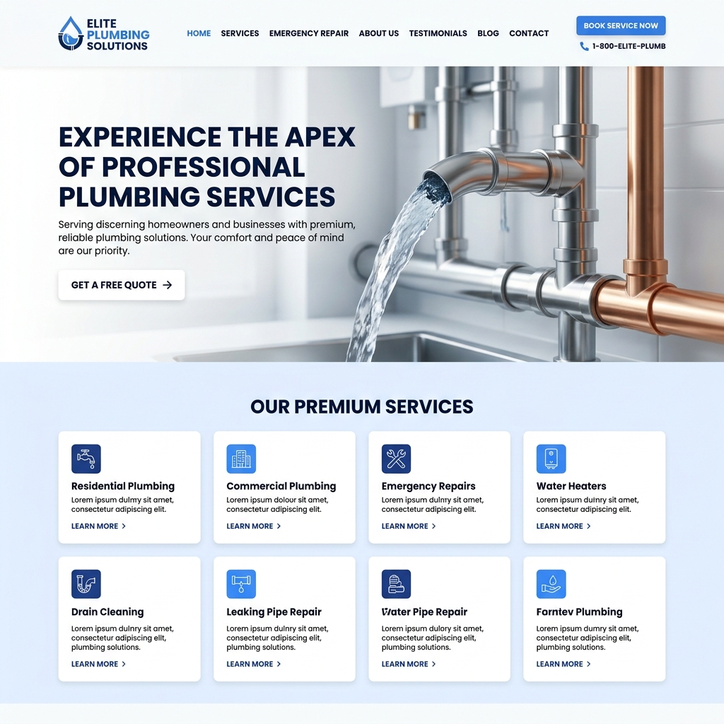 Plumbing Contractor Website